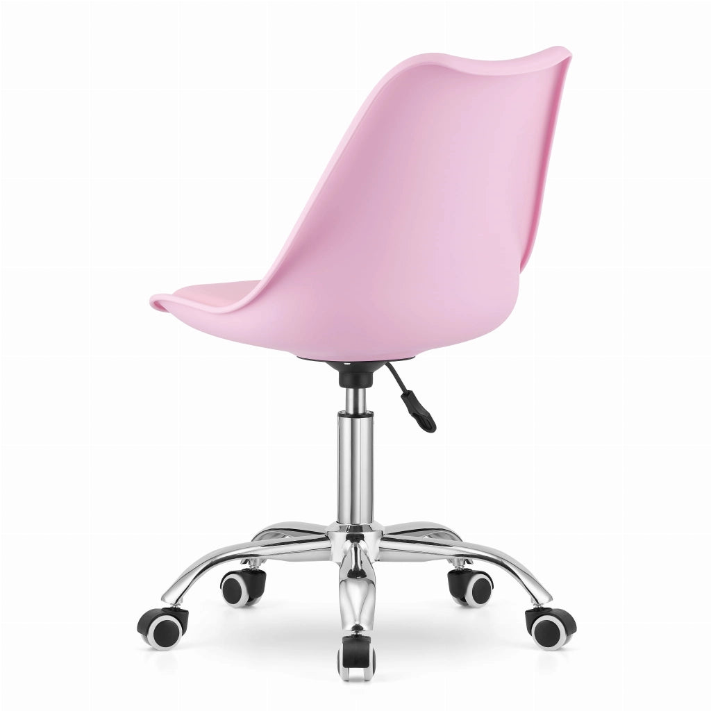 Valora VIRO SEDIA GIREVOLE Rosa Design Ergonomico Regolabile
