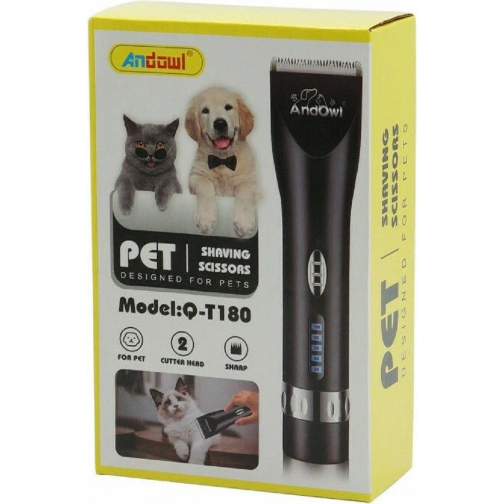 Trade Shop - Tosatrice Senza Fili Cani Gatti Rasoio Elettrico Tosatore Ricaricabile Q-t180 -