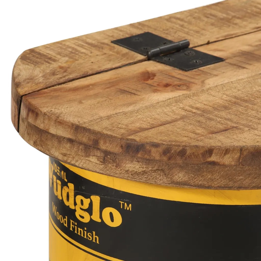 Panca Portaoggetti-Credenza 120x30x40cm Legno Massello Recupero