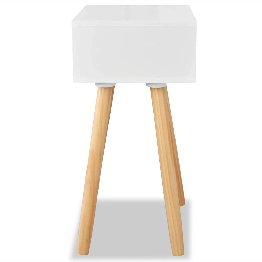Set di 2 comodini comodini cassettiera mobili per camera da letto MDF 40 x 30 x 61 cm bianco 1402131/2