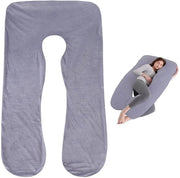 Cuscino in forma di U - ergonomico e confortevole - 1 pezzo - cotone misto