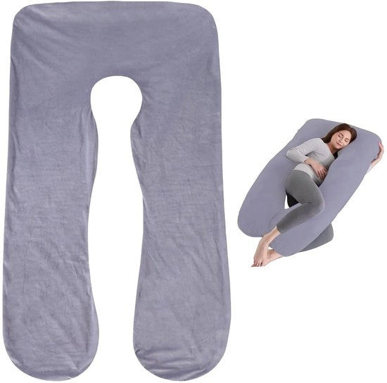Cuscino in forma di U - ergonomico e confortevole - 1 pezzo - cotone misto