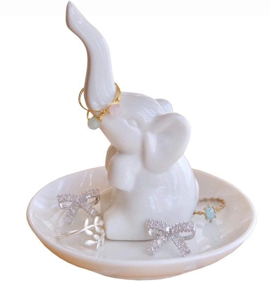 Ringhouder per Anello con Olifante, Cadeau per Donna, Unica Sedia per Oreficeria, Regalo per Madre, Amica, Ragazze, Nuova Invenzione Cadeau per Matrimonio, Compleanno, Natale