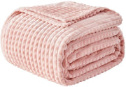Deconfortabilezza Fluffy 3D Touch Experience - Deconfortabilezza in lana morbida, Deconfortabilezza calda e soffice, Deconfortabilezza per divano, Deconfortabilezza per letto, Deconfortabilezza per soggiorno, Rosa chiaro, 130 x 150 cm