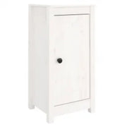 Credenze 2 pz | Madia | Buffet da pranzo | Armadio da pranzo Bianche 39x35x80 cm in Legno Massello di Pino