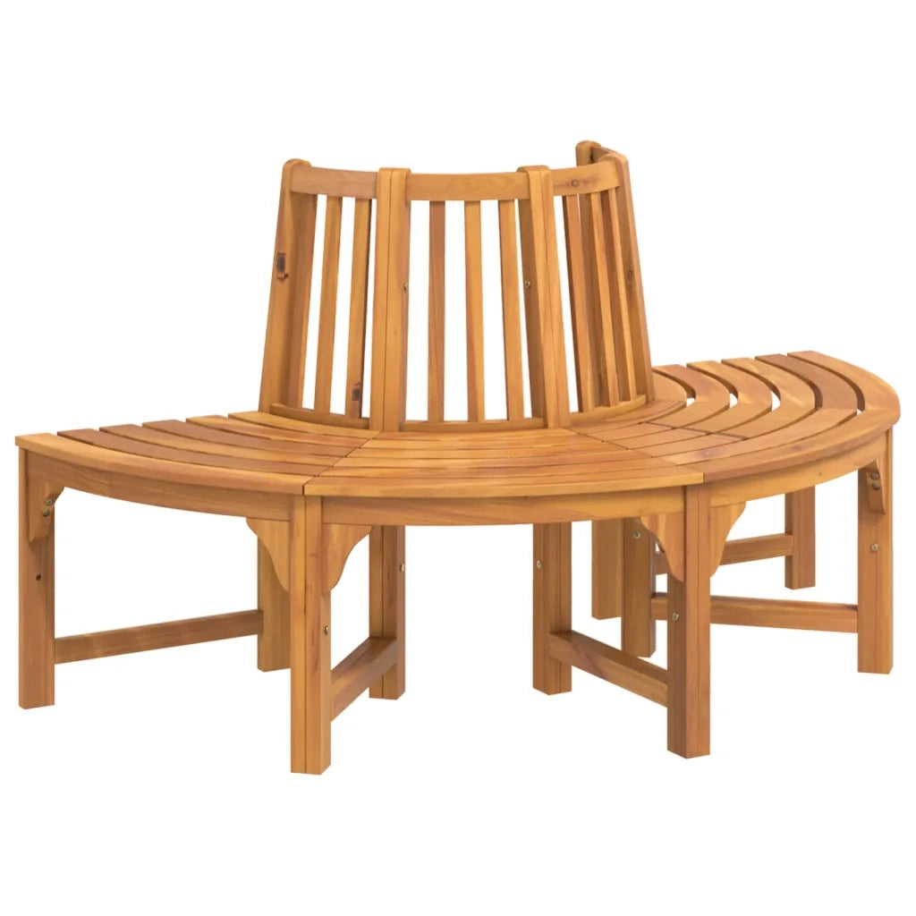 Panchina Albero Semi Circolare Ø160 Legno Massello di Eucalipto 319423