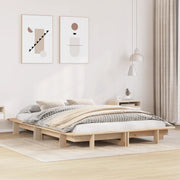Letto senza Materasso-Struttura Letto 120x200 cm in Legno Massello di Pino 236476