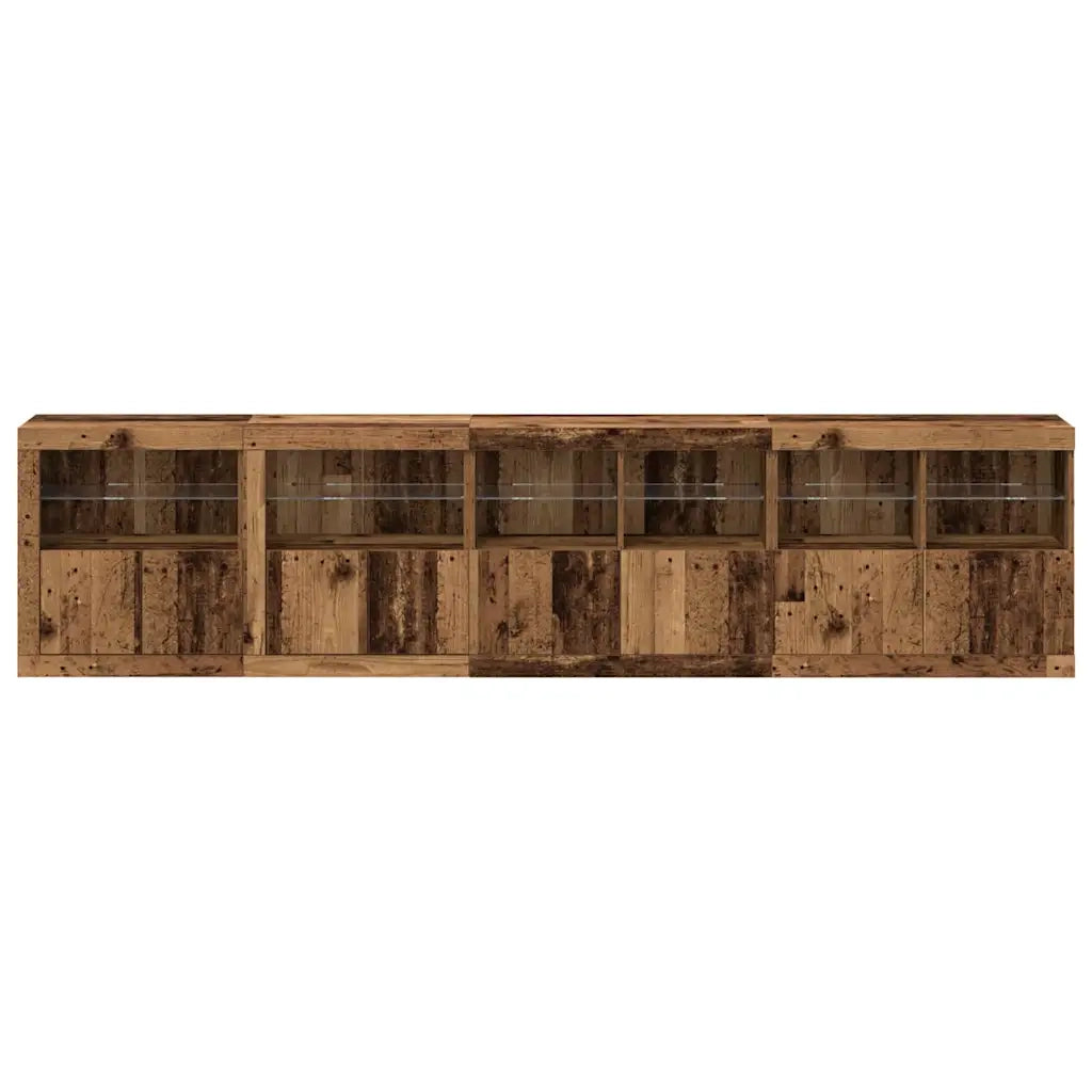 Madia LED Legno vecchio 283 x 37 x 67 cm Legno multistrato 3333113
