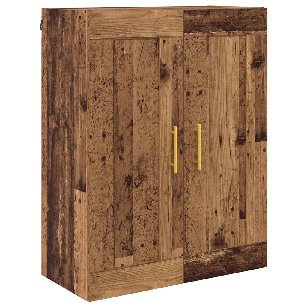 Mobile a muro 2 pcs Legno vecchio 69,5 x 34 x 90 cm 3415561
