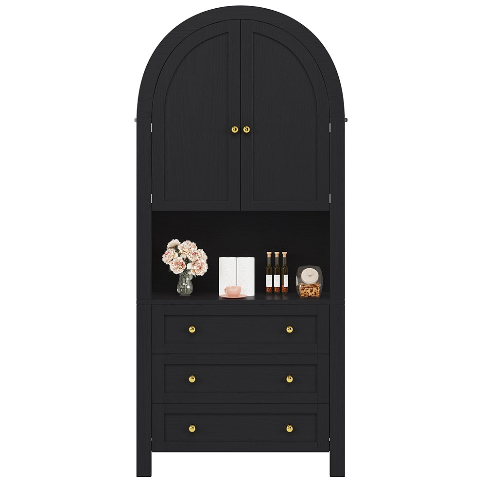 Armadio esposizione - Xylo - porte/cassetti scaffali neri