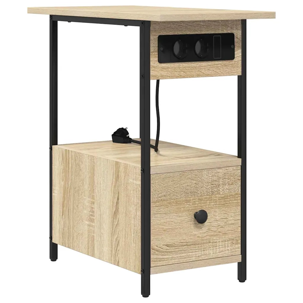 Armadio da Notte con cassetto Rovere Sonoma 60 x 30 x 61 cm 859596