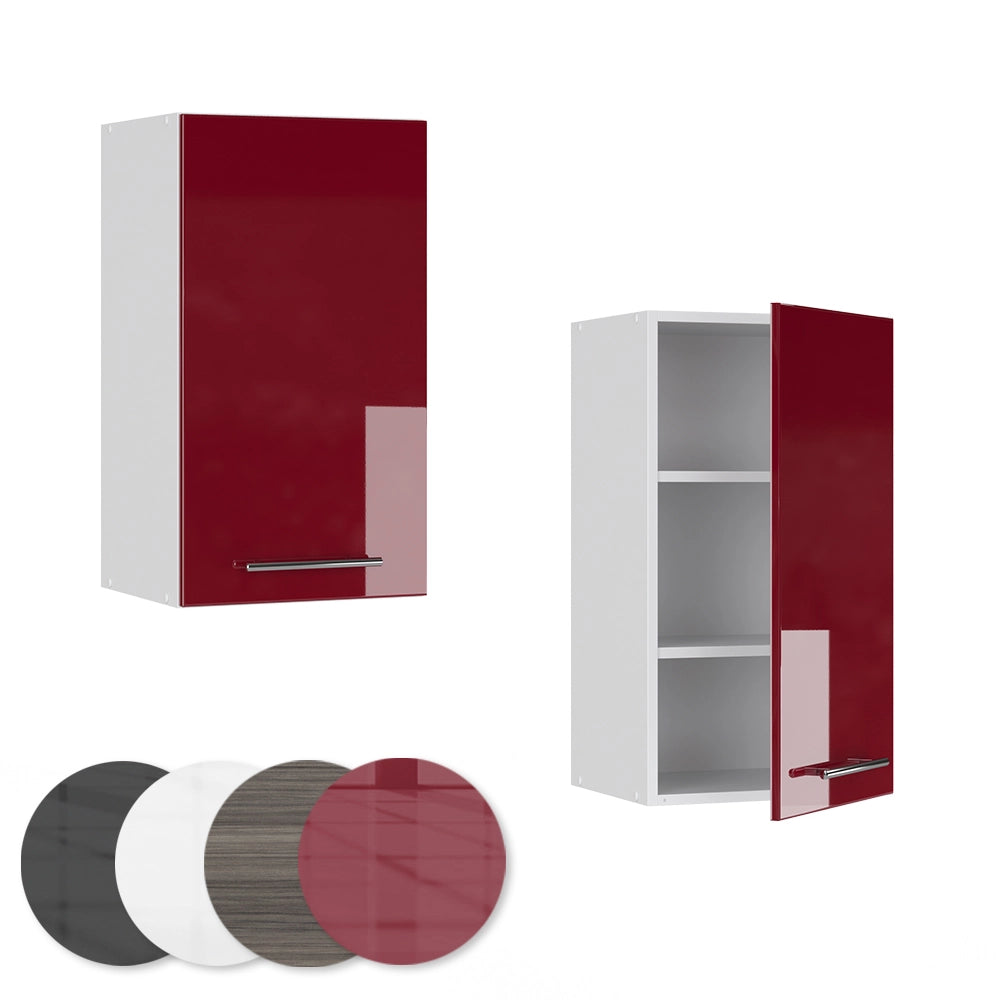 Vicco Pensile da cucina Rosso bordeaux lucido 40 cm