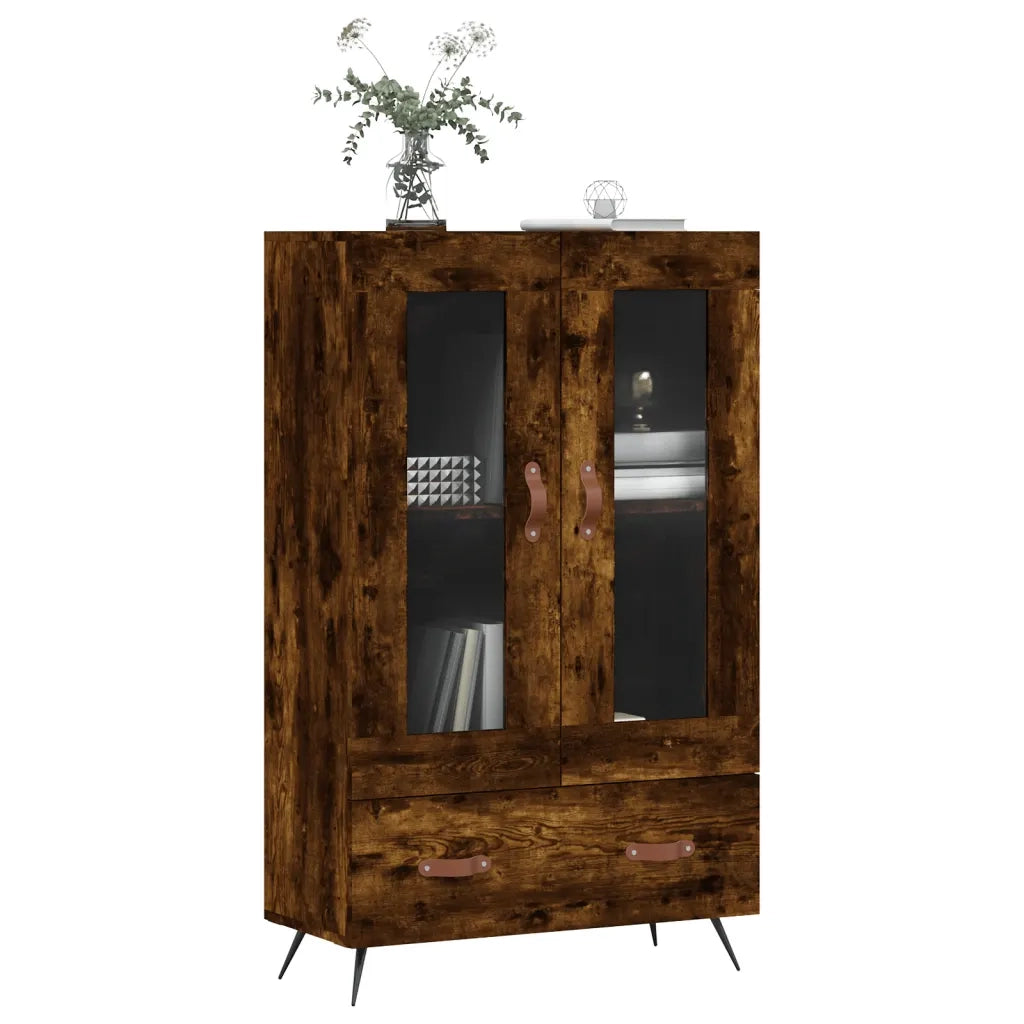 Credenza Rovere Fumo 69,5x31x115 cm in Legno Multistrato 828273