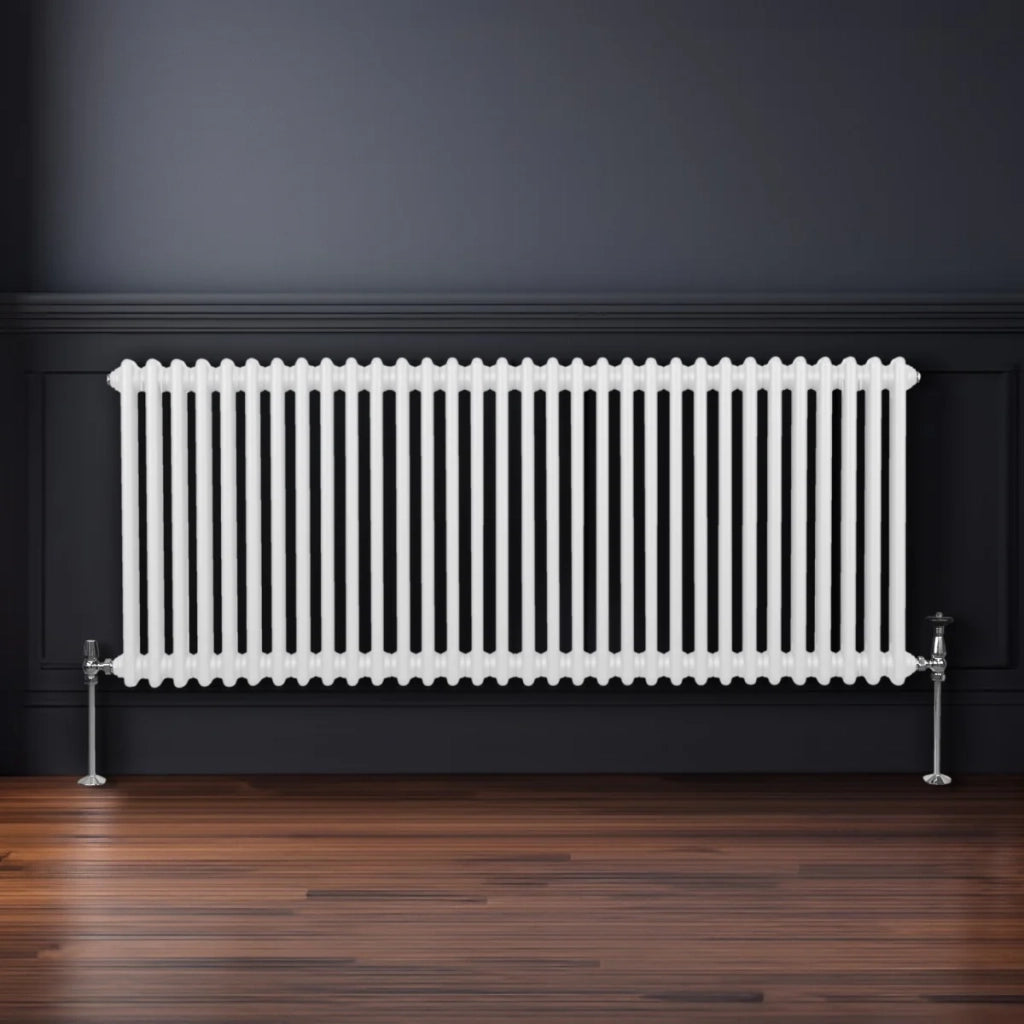 Termosifone Radiatore a 2 colonne per riscaldamento centralizzato Bianco 60 x 146cm
