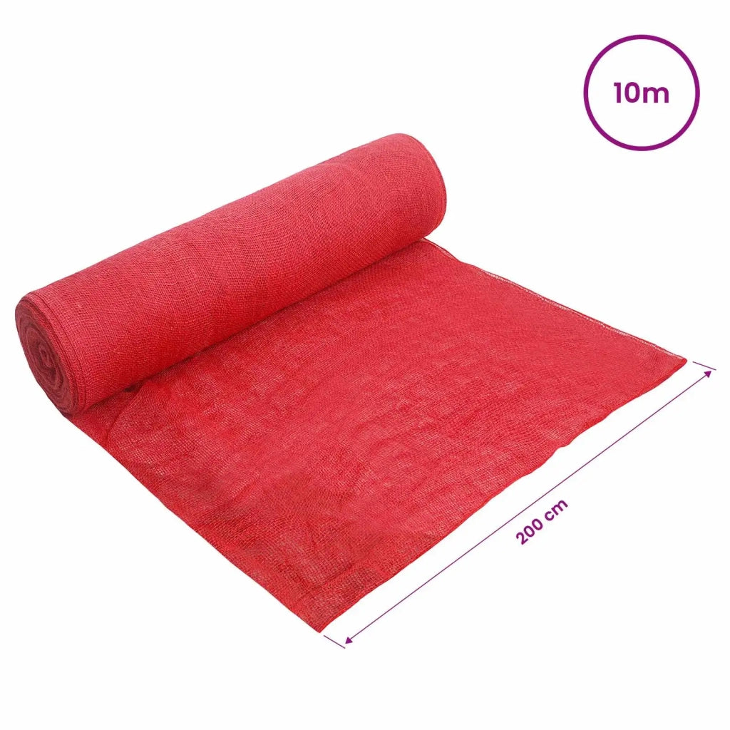 Rotolo di Juta 200 x 1000 cm Rosso 42012067