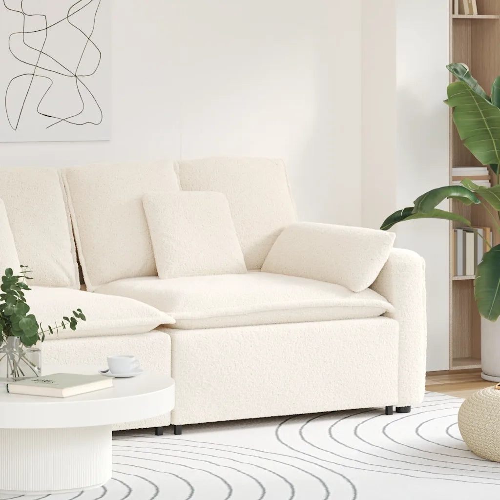 Divano da Giardino-Modulo Terminale Bracciolo Divano Modulare con Cuscini 100 cm 955665