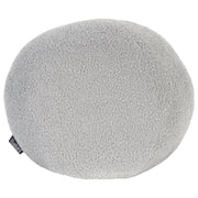 Cuscino decorativo tondo in tessuto bouclè grigio 30 x 30 cm accessorio soggiorno