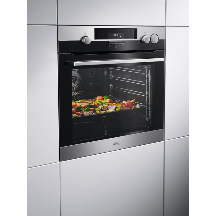Aeg bsk577321m forno da incasso a vapore pirolitico acciaio inox classe a+ 72 litri