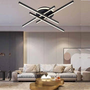 Trade Shop - Plafoniera A Led 45 W Nero Da Soffitto Lampadario Luce 6500k 4000k 3000k Pn-21n -