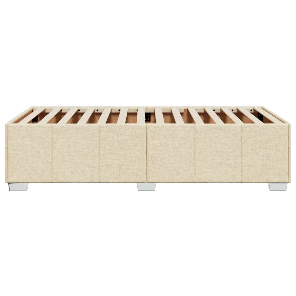 vidaXL Giroletto senza Materasso Crema 100x200 cm in Tessuto
