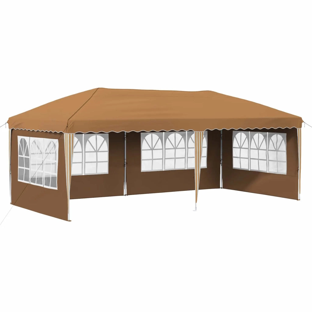 Tenda per feste a pop-up-Gazebo 575 x 289 x 245 cm Beige