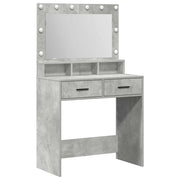 Toeletta | Tavolo da Trucco con cassetto Grigio cemento 79 x 41 x 135 cm