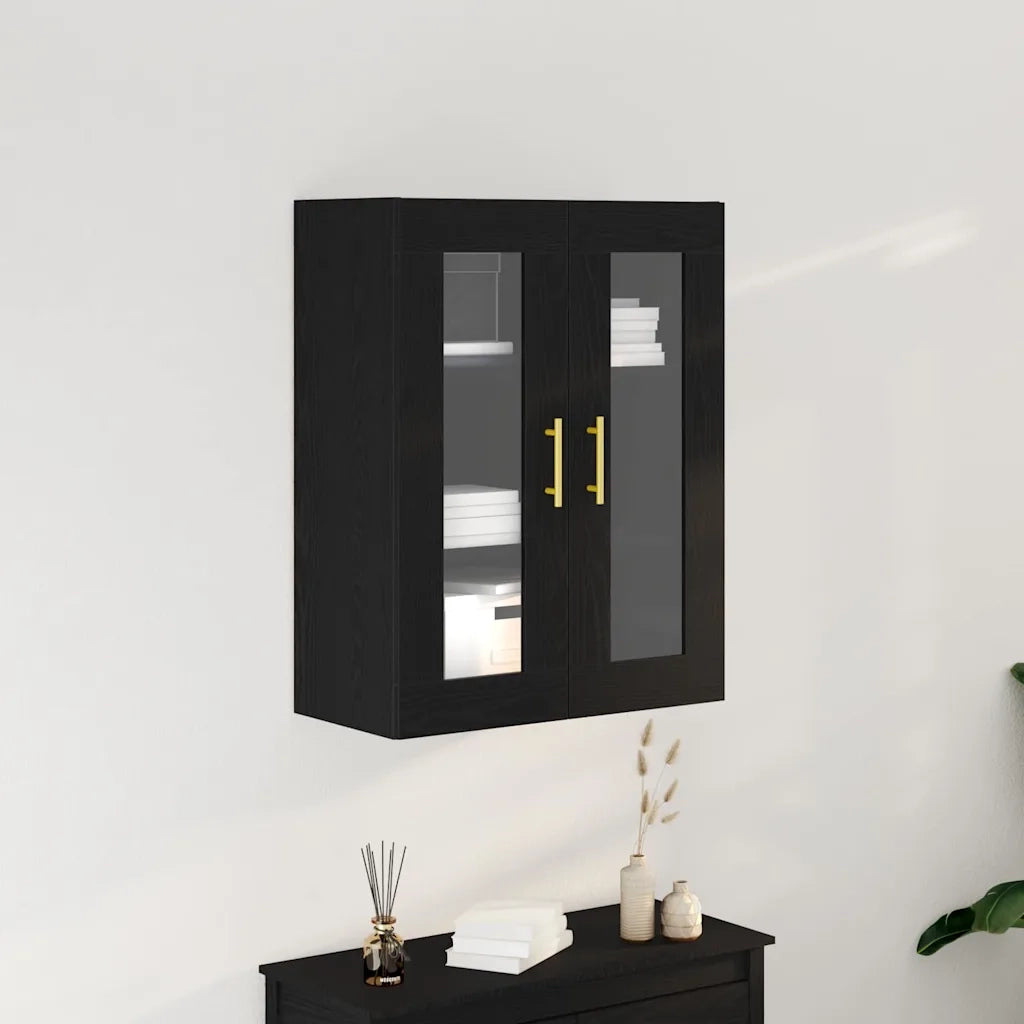 Armadietto a muro Rovere Nero 69,5 x 34 x 90 cm 862167