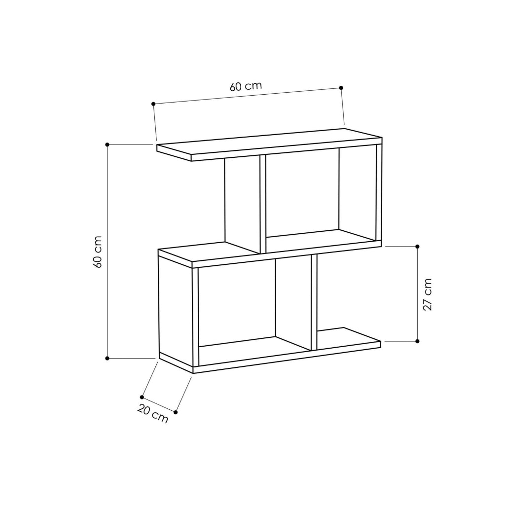 Tavolo d'appuntamento in legno "Mania" - 60 x 20 x 60 cm - Bianco
