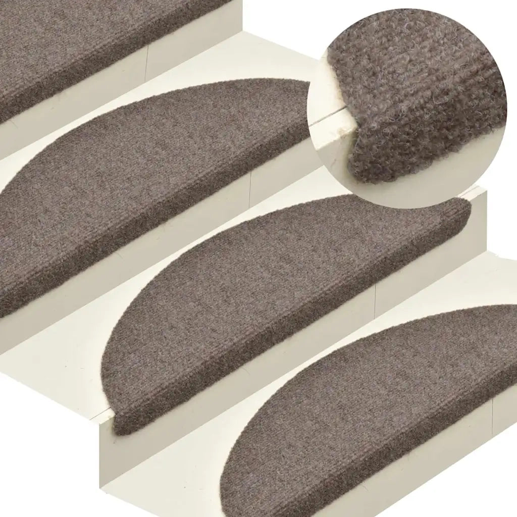 Tappetini Autoadesivi per Scale 20 pz Beige 56x17x3 cm