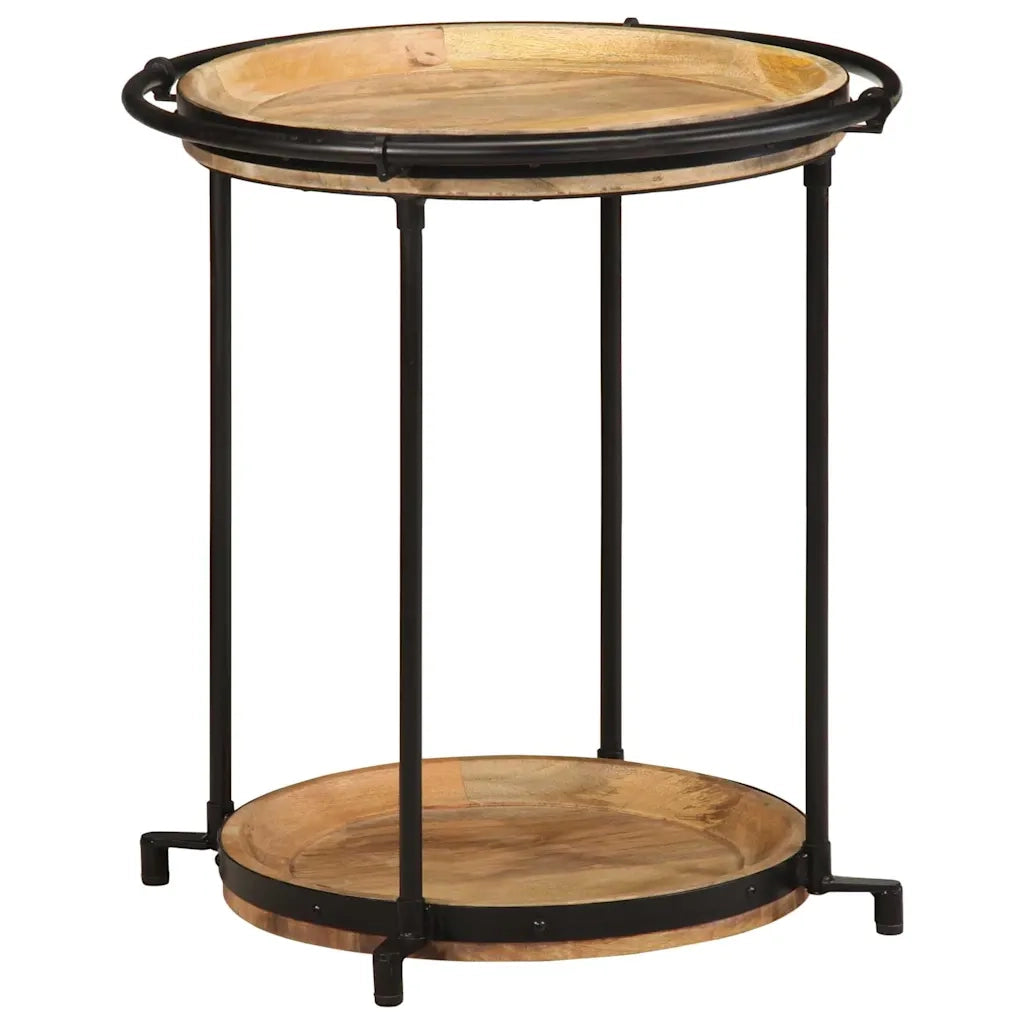 Tavolino da Salotto Ø55x60 cm in Legno Massello di Mango 4013511