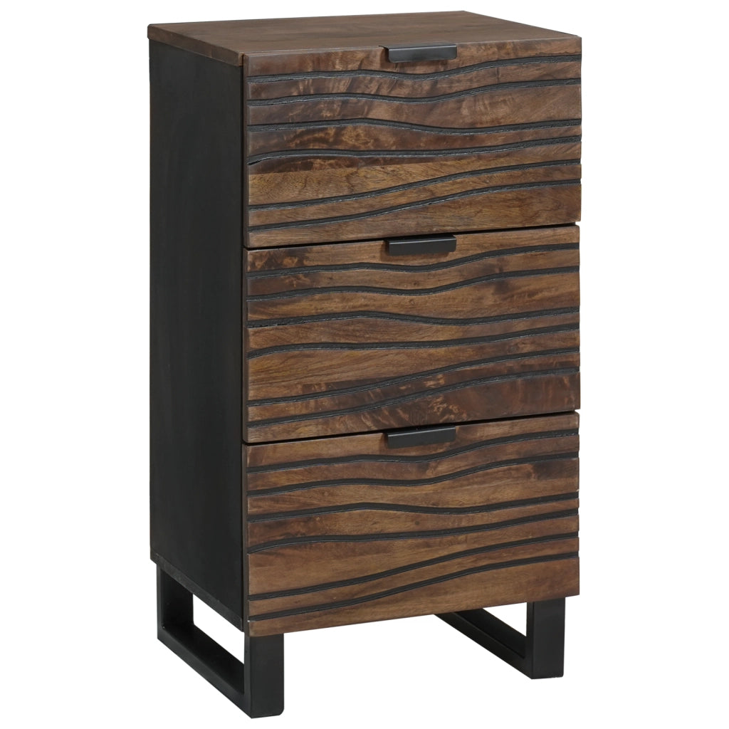 Mobile Sideboard 40x33.5x75 cm in Legno Massello di Mango