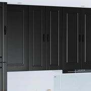 Armadietto a muro PORTO Nero 30 x 31 x 100 cm Legno multistrato 885456