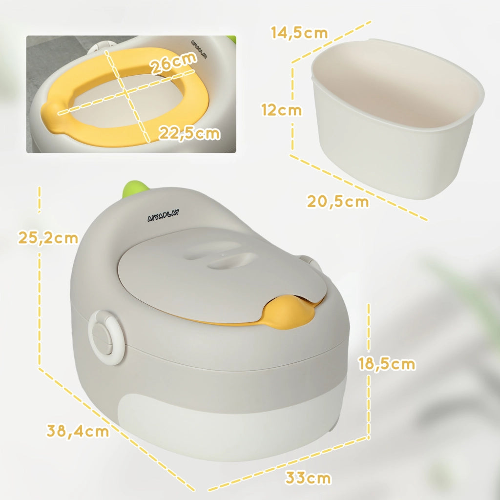 Vasino per Bambini 3 in 1 ¨C zephmum ¨C Grigio, Sfoderabile, Fino a 50 kg