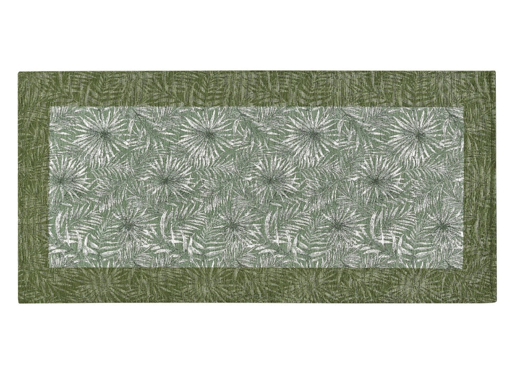 Tappeto Passatoia Cucina Corsia Retro Antiscivolo Disegno Malesia By Suardi - 55x140 - Verde