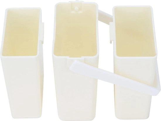 Bicchierino da pennello multifunzionale da utilizzare in movimento per acquerelli e olio, con 3 pennelli.
