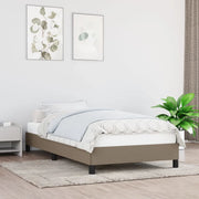 Giroletto senza Materasso-Struttura Letto Tortora 90x190 cm Tessuto 637629