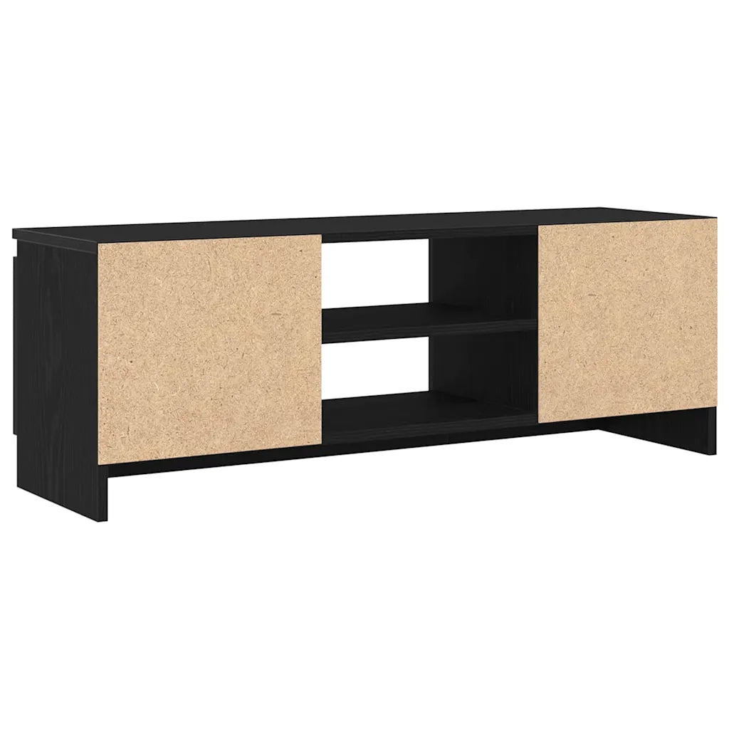 Mobile Porta TV Rovere Nero 102x30x36 cm in Legno Multistrato 862433