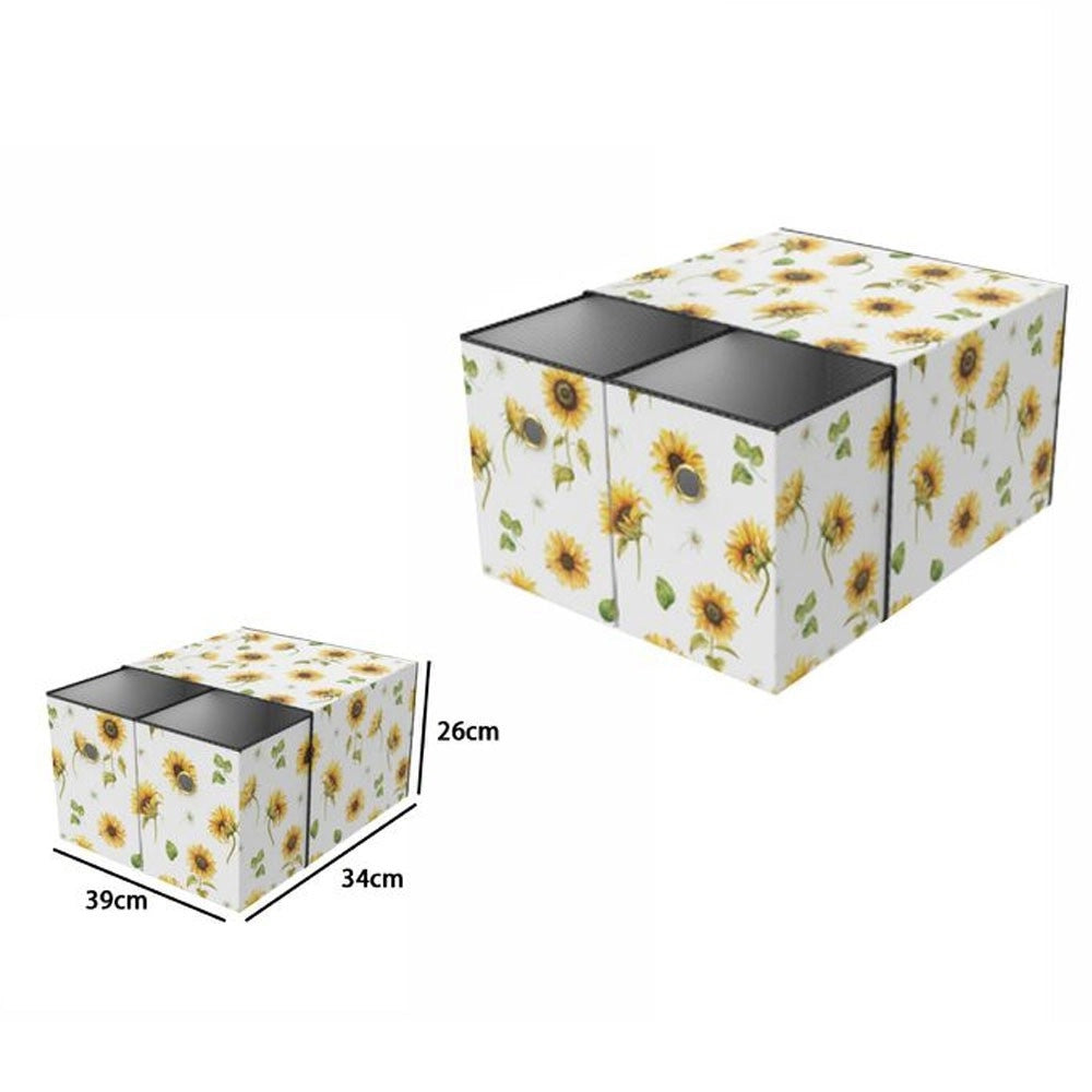 Trade Shop - Scatola Salvaspazio Portatutto Porta Oggetti Organizer Armadi Scaffali 39x34x26 -