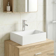 Lavabo da bagno Cromato 39 x 30,5 x 12,5 cm Metallo 890220