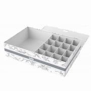 Trade Shop - Organizer Armadio 16 + 1 Scomparti Scatola Salvaspazio 43x28x11cm Fantasia 87325 -