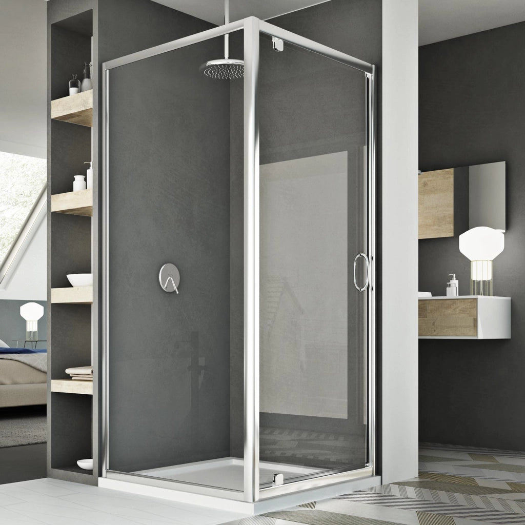 Box Doccia 75x75 AP. 75 CM H185 trasparente mod. Sintesi Duo 1 Anta