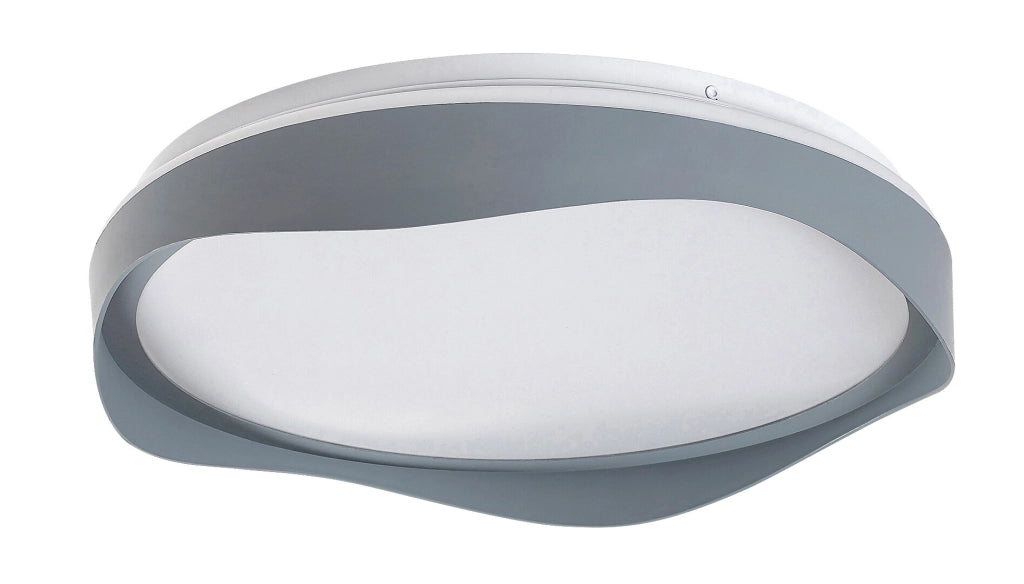 Plafoniera LED moderna tonda grigia Ø38cm 24W Rabalux