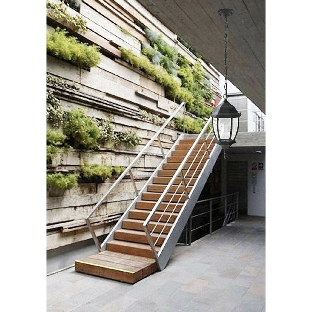 Trade Shop - Lanterna A Sospensione Da Soffitto Con Catena Lampada Giardino Attacco E27 Es40 -