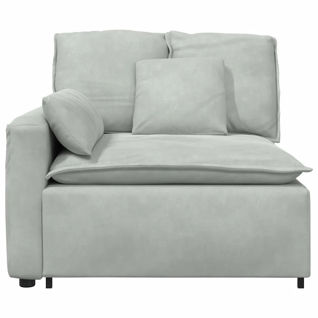 Modulo Terminale Bracciolo Divano Modulare con Cuscini 100 cm CFW5568250