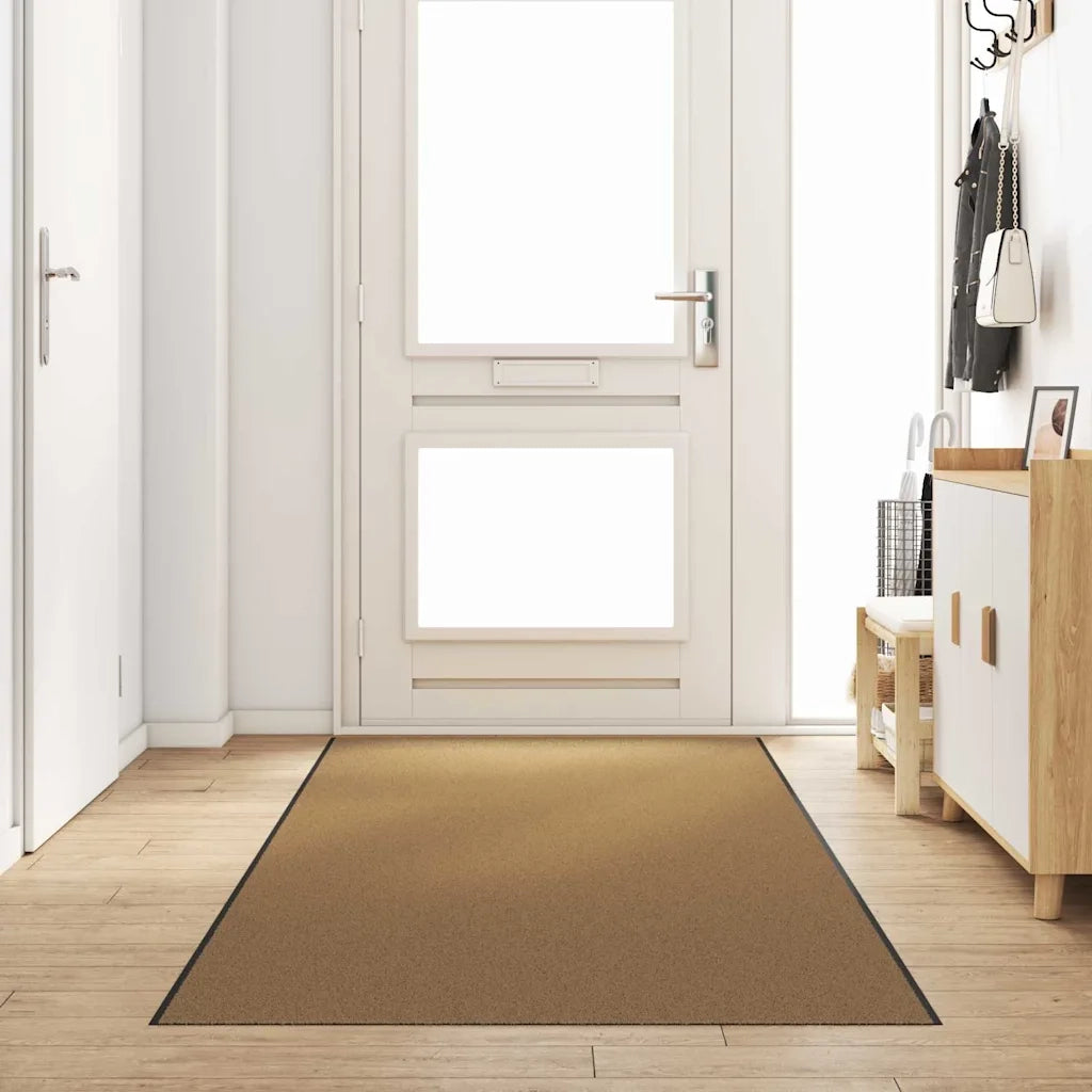 Tappetino Altro Crema e Nero 120 x 400 cm Poliammide e PVC 4100756