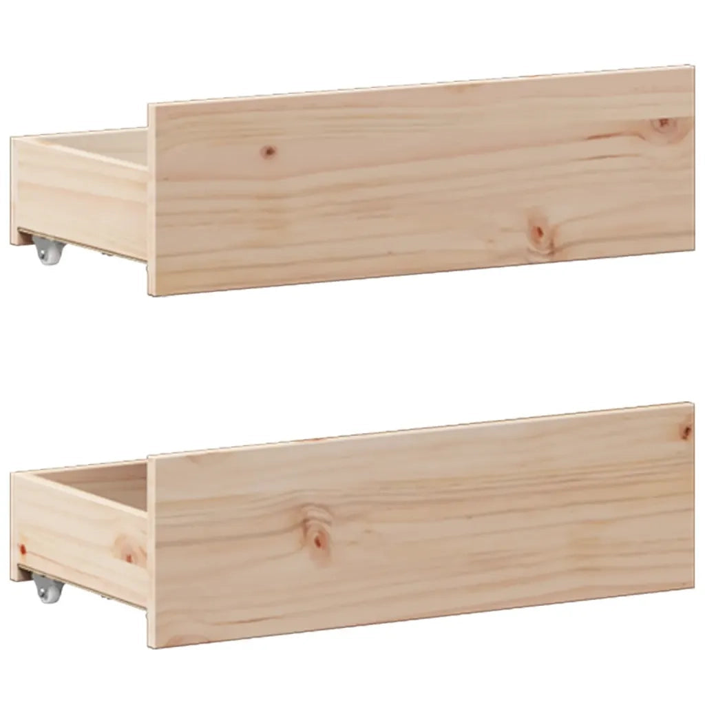 Giroletto senza Materasso con Testiera 200x200 cm Massello Pino 3308753