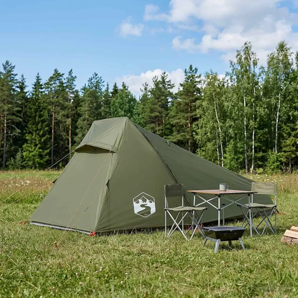 Tenda a tunnel con tetto Verde oliva 215 x 100 x 90 cm 42029034