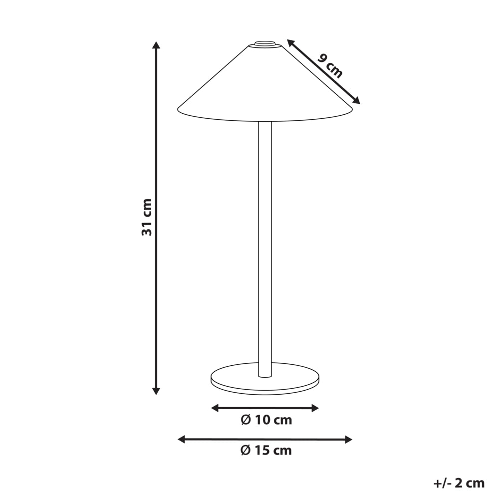 Lampada da tavolo in alluminio bianco con interruttore a sfioramento e cavo di ricarica USB senza fili stile moderno