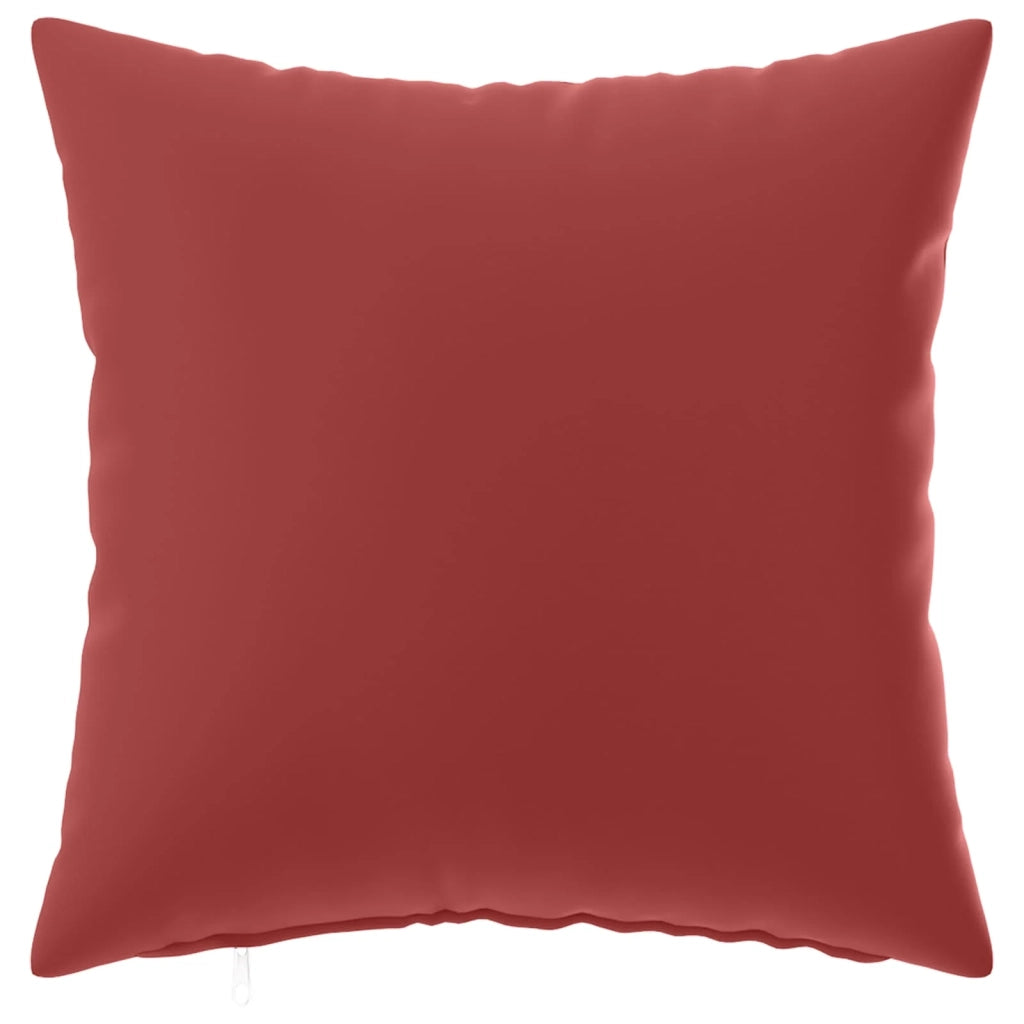 Federa 12 pcs HEERLEN Rosso Vino 50 x 50 cm Poliestere 911028