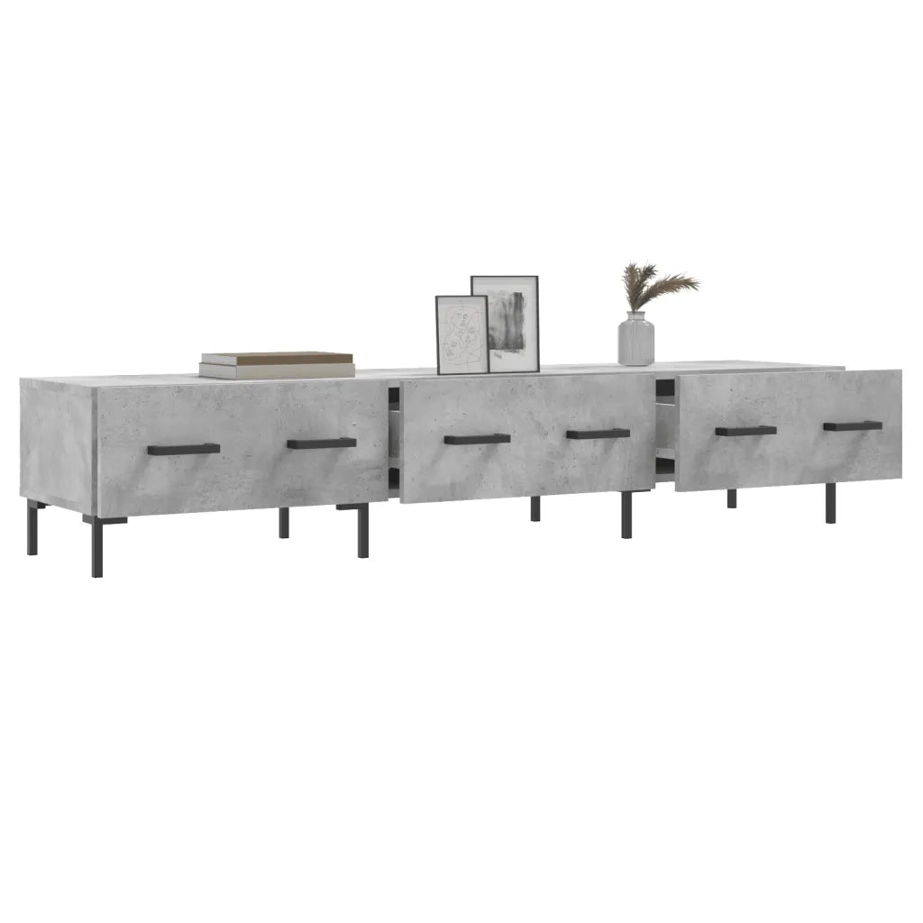 Mobile Porta TV Grigio Cemento 150x36x30 cm Legno Multistrato 829160